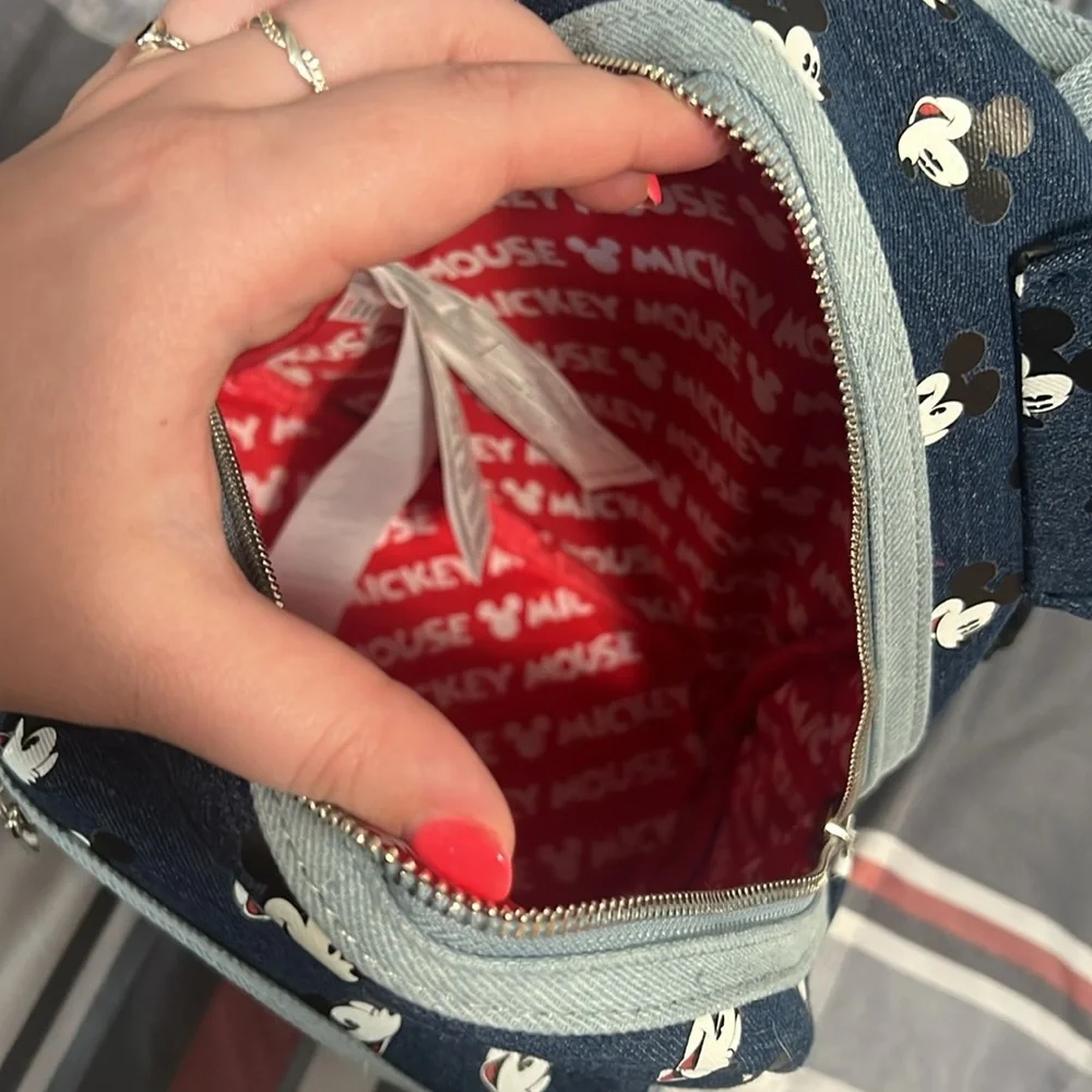 Disney Parks Denim Mickey Loungefly! - Picture 4 of 6
